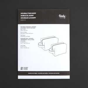 Tipar hartie trusa de toaleta dubla (Double Dopp) - Tandy Leather 56462-00 - Img 3