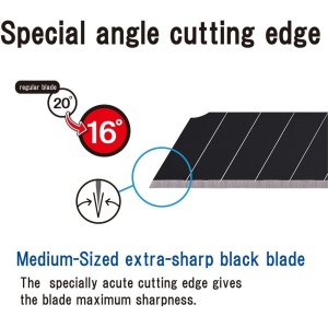 BH23P Set 10 lame cutter segmentate negre de tip H-12.3mm, NT Cutter - Img 10