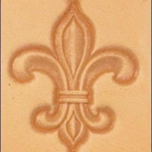 Cap de stanta de embosare 3D Craftool, model floare de crin heraldica (Fleur-de-Lis) - Tandy Leather 8613-00