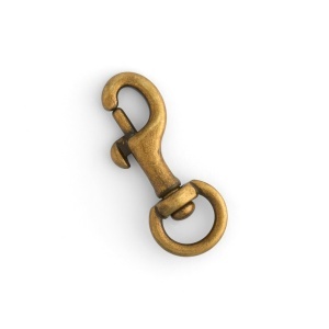 Carabina cu ochi rotativ (Swivel Eye Bolt Snap) din alama antica, 19 mm - Tandy Leather 1156-03