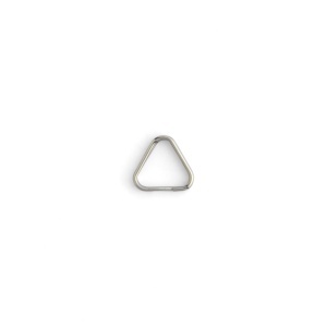 Inele despicate triunghiulare din inox 13 si 16 mm, set 10 buc - Tandy Leather - imagine 3