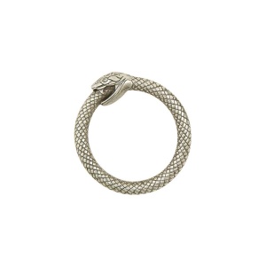 Inele O Infinity Snake (Ouroboros), argintiu antic, fara nichel - Tandy Leather - Img 7