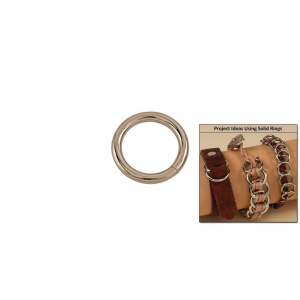 Inele O sudate mici 10, 13 si 16 mm, nichelate, set 10 buc - Tandy Leather - imagine 3