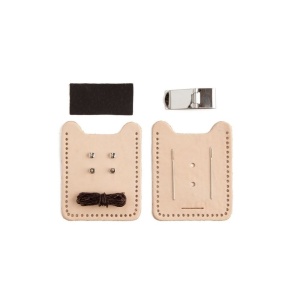 Kit clip pentru bani si port-card din piele de sculptat Tandy Leather - Img 10