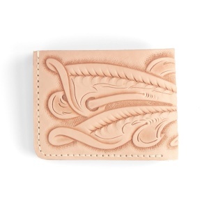 Kit portofel bi-pliat Dillon din piele Tandy Leather, 8,9 x 12 x 2,5 cm - imagine 5