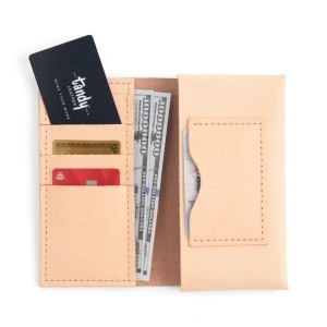 Kit portofel clasic pentru telefon, marime mare, din piele vegetala Tandy Leather - imagine 4