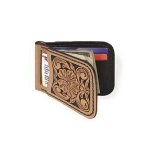 Kit portofel cu clip pentru bani din piele Tandy Leather, 11,4 x 7,9 cm - Img 9
