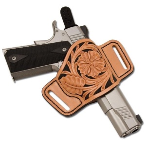 Kit toc minimal pentru pistol semiautomat Bullseye din piele naturala Tandy Leather