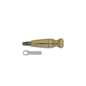 Maner sula pentru pielarie si cizmarie cu mandrina si cheie C.S. Osborne | Made in USA (6") - Img 2