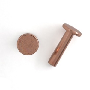 Nituri tubulare cupru, tija 14 mm, set 100 buc - Tandy Leather 1294-50