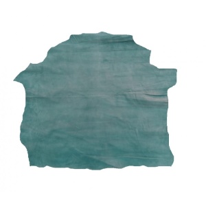 Piele Camoscio Gri/Verde pentru Proiecte Mici - Piele Naturala (cod CAM 18)