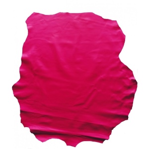 Piele Naturala Vopsita / Captuseala Fucsia pentru Proiecte Mici