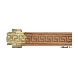 Roata de embosare margini piele Craftool 9,7 mm, model cheie greceasca (Greek Key) - Tandy Leather 8092-08 - Img 3
