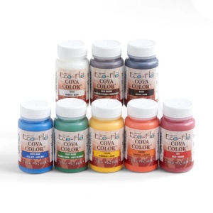 Set 8 vopsele acrilice pentru piele 62ml, Tandy Leather SUA - Img 1