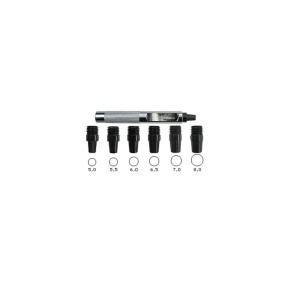 Set preducele Maxi rotunde pentru pielarie 5-8 mm, Leder Haus - Img 3