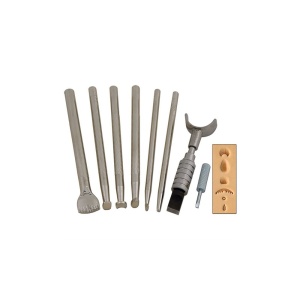 Set stante embosare piele ALFABET litere mari si CIFRE de 6.3 mm, Tandy Leather - Img 2