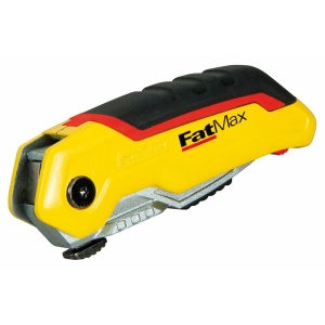 Stanley 0-10-825, Cutter FatMax pliabil cu lama retractabila, 160mm + 3 lame trapezoidale 62mm - Img 4