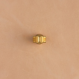 Stanta de embosare din alama, model impletitura cos cu bare (Bar Basket Weave) - Tandy Leather 8900-18 - Img 3