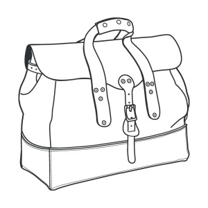 Tipar hartie geanta de voiaj Field (Field Overnight Bag) - Tandy Leather 56453-00