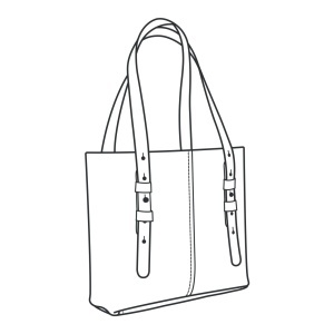 Tipar hartie geanta satchel Serena (Serena Satchel) - Tandy Leather 56425-00