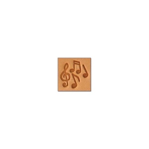 Cap de stanta de embosare 2D Craftool Mini, model note muzicale (Music) - Tandy Leather 8852-00 - Img 2