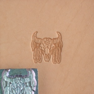Cap de stanta de embosare 3D Craftool, model craniu de indian (Indian Skull) - Tandy Leather 88436-00