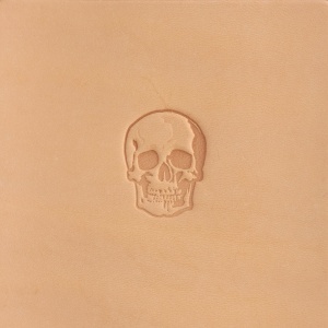 Cap de stanta de embosare 3D Craftool, model craniu (Skull) - Tandy Leather 8552-00 - Img 2