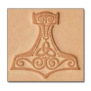 Cap de stanta de embosare 3D Craftool, model Mjolnir (ciocanul lui Thor) (Mjolnir) - Tandy Leather 8676-00 - Img 2