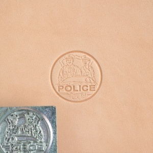 Cap de stanta de embosare 3D Craftool, model politie (Police) - Tandy Leather 8460-00