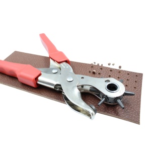 Cleste revolver de perforat piele, 6 varfuri 2-4,5 mm - Vergez Blanchard 3.7734 - imagine 3