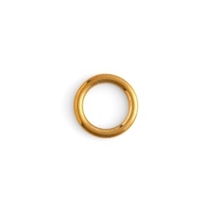 Inele O turnate, alama masiva sau negru lucios, 10-51 mm - Tandy Leather - imagine 6