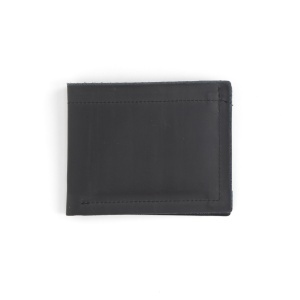 Interior de portofel slim din piele de vitel neagra Tandy Leather, 8 buzunare carduri, cu sablon