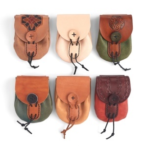 Kit borseta de curea Winsor din piele vegetala Tandy Leather, 15 x 11 cm