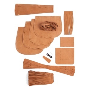 Kit geanta cu franjuri Janis din piele moale Tandy Leather, 30 x 25–30 cm - imagine 5
