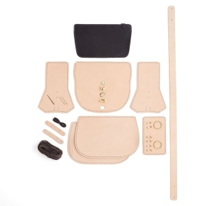 Kit geanta de mana Revival din piele vegetala Tandy Leather, cu buzunar cu fermoar - imagine 6