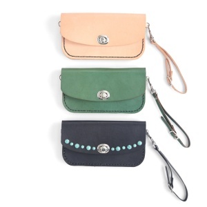 Kit plic Isabella din piele vegetala Tandy Leather, cu bareta de mana - imagine 2