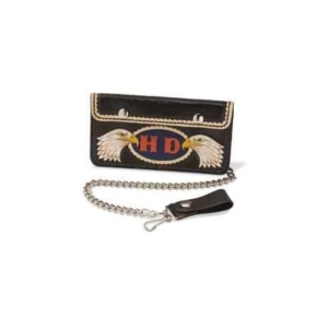 Kit portofel Biker cu lant din otel, din piele vegetala Tandy Leather, 17,8 x 9,8 cm - Img 9
