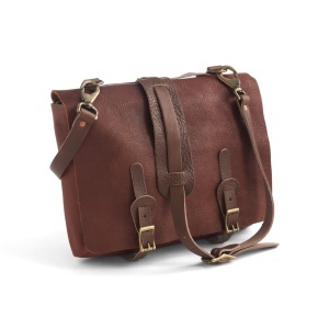 Kit servieta Bison din piele maro Tandy Leather, 42 x 33 cm - imagine 5