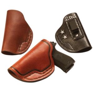 Kit toc ascuns pentru pistol semiautomat Bullseye, marime medie/mare, din piele Tandy Leather