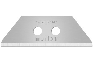 Lame trapezoidale Martor nr. 160099, inox, varfuri rotunjite, set 10 buc