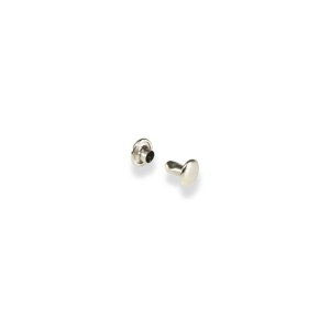 Nituri cu cap dublu din alama masiva nichelata, set 100 buc - Tandy Leather - Img 2
