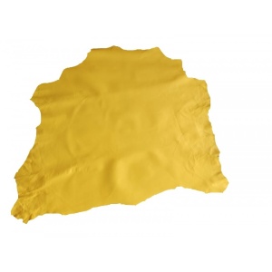 Piele Naturala Vopsita / Captuseala Galben pentru Proiecte Mici