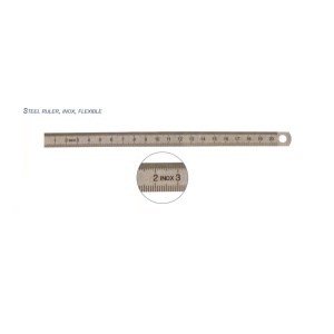 Rigla flexibila din INOX, 1000 x 24 x 0.5 mm