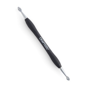 Scula de modelaj piele cu doua capete Craftool Pro, bila mica / mare - Tandy Leather 8039-11 - Img 3