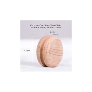 Scula din lemn pentru lustruit si finisat margini piele Wuta (Rotund / Plat / Disc) - Img 4
