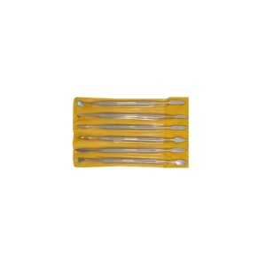 Set 6 spatule pentru modelaj si sculptura in piele naturala | Inox (16 cm) - Img 2