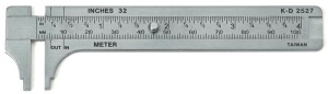 Subler micro de exterior 100 mm, pentru modelism/hobby