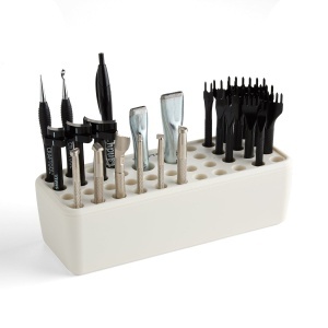 Suport Craftool din plastic pentru 40 de scule de pielarie (Tool Rack) - Tandy Leather 8123-01 - Img 2