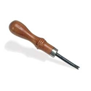 Tesitor manual pentru piele Tandy Leather | Otel Cromat & Lemn Masiv Nr.4 - Img 2