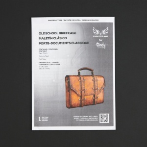 Tipar hartie Creative Awl servieta Old-School (Old-School Briefcase) - Tandy Leather 56703-00